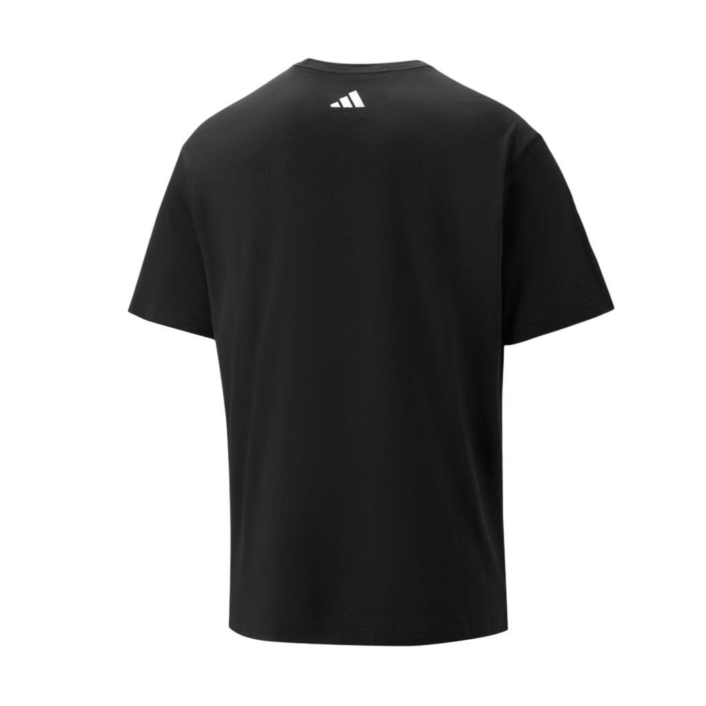 adidas T-shirt Unisex Manica Corta Girocollo Traspirante Amica della Pelle a Righe Serie Grandi Eventi LX4697