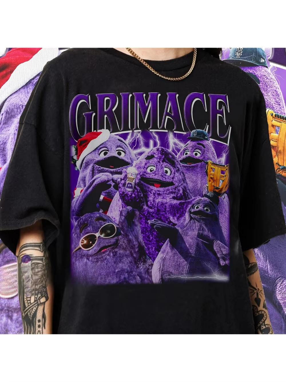 Vintage 90s Graphic Design Grimace Tshirt Gift For Him Holiday Gift Tshirt With Fun Design Unisexs Tshirt S