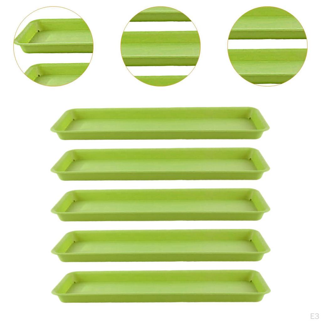 5-fache Pflanzenschalen Basisbecher Rechteckige Pflanzen Blumentopf -Nendasesen für Innenräume,