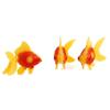 3-teiliger künstlicher Aquariumfisch aus Kunststoff, Goldfisch, realistisches bewegliches Fake-Ornament für Garnelen-Riffaquarien