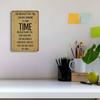 "Time is the Greatest Gift" Metal Sign - Rustic Quote Decor for Meaningful Spaces