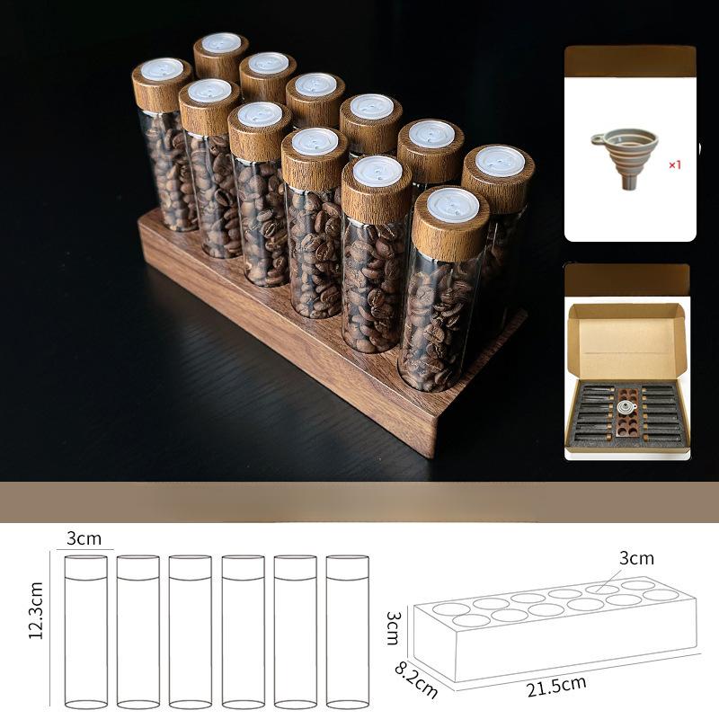 

Контейнер для хранения кофейных зерен, витрина, чайная трубка, стеклянная бутылка с дышащей крышкой, аксессуар для эспрессо, инструмент, посуда для бариста