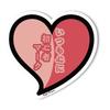 SignStore Beginner Heart Mark Sticker Approx. 4.5 X 4.7 Inches (11.5 X 12 Cm)