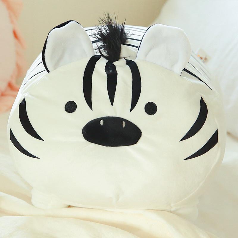 Tiger Creative Zebra Shaped Plush Toy Cushion Pp Cotton Kids Birthday Decor Gift