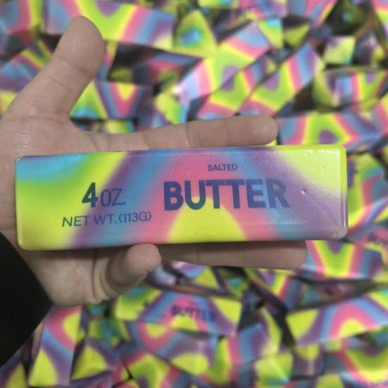 Butter Stick Slow-Rising Squeeze Toy Soft PU Fidget Toy Realistic Butter Stick Stress Reliever Portable Decompression Gadget for Kids Adults