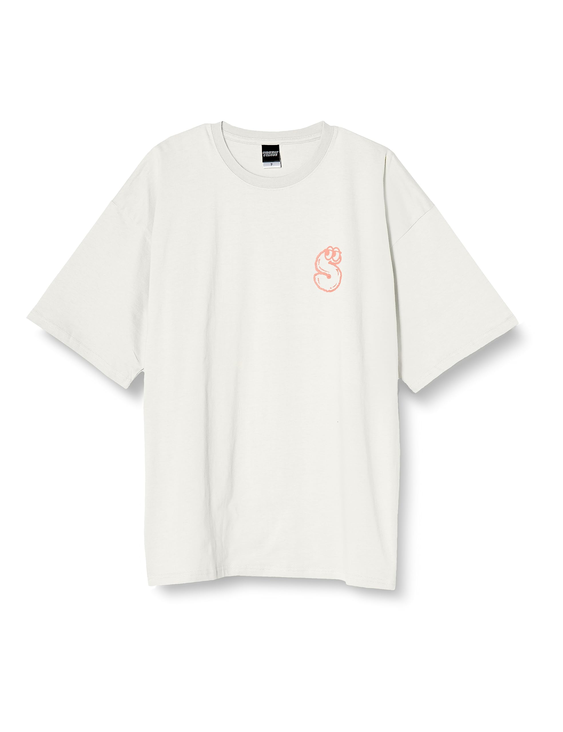 

Improves SIDEWAYSTANCE Men s Short Sleeve Fluffy Print T-Shirt, White, 70134