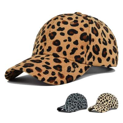 Trendy Unisex Leopard Print Baseball Cap, Stylish Round Top Hat for Outdoor Sun Protection Casual Lovers Ins Duckbill Cap