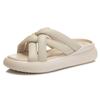 The First Layer of Sheepskin Slippers for Women To Wear 2025 Summer New Thick-soled Versatile Sandals for Women's Casual Height-increasing Fashion 