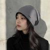 Korean Style Double Sided Tie Dye Beanie Women Warm Windproof Hat