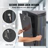 15U Wall Mount Network Server Rack Cabinet Enclosure 18'' Glass Door Lock