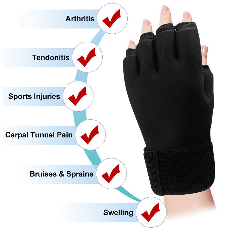 Ice Pack Glove Gel Wrist Support Sports Injury Protection - Cold Therapy for Hand and Finger Shock Absorption