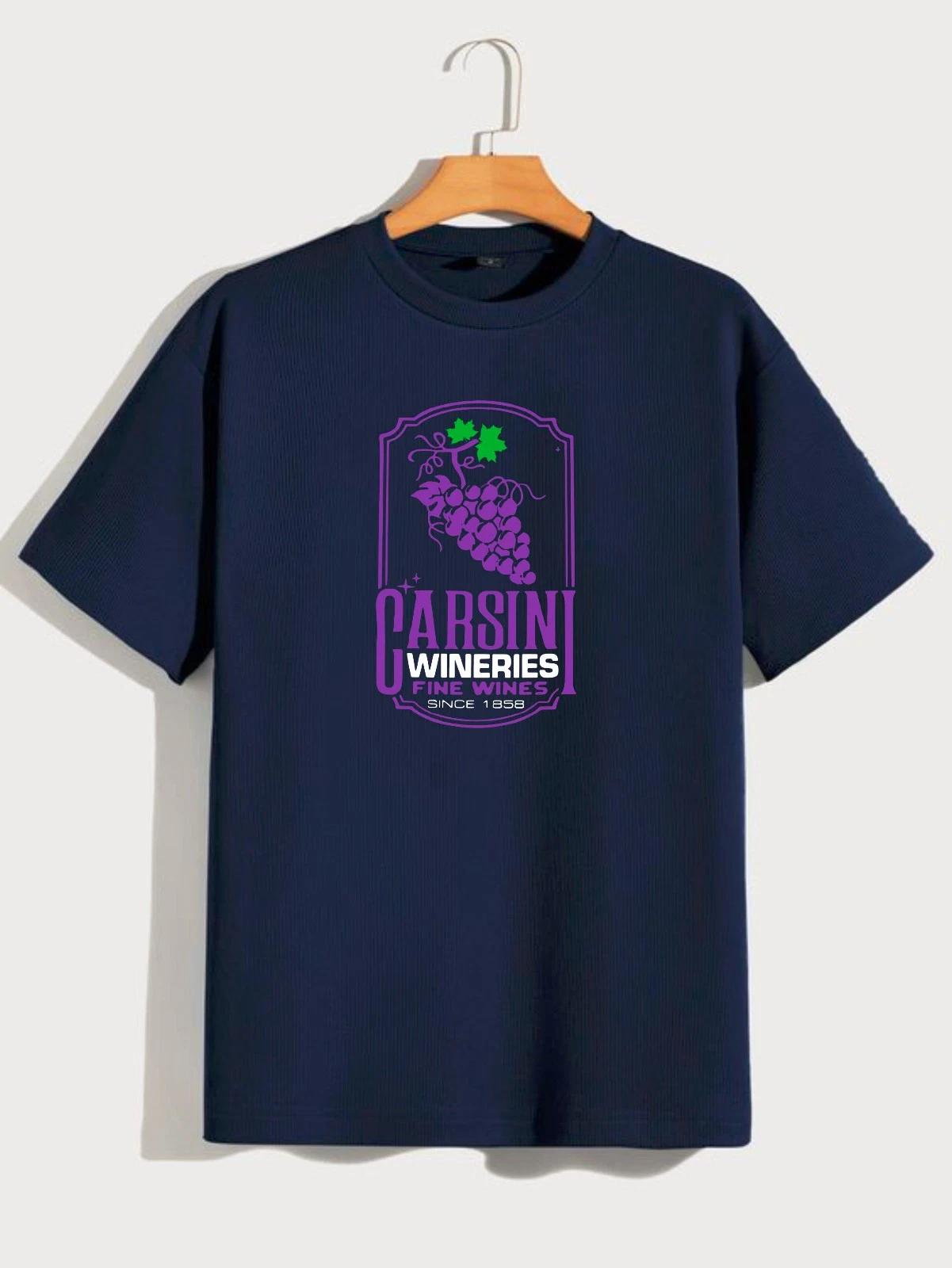 

Carsini Wineries T-Shirt, Retro 70 s Tv Fine Winers Since 1858 Logo Fan Inspired S