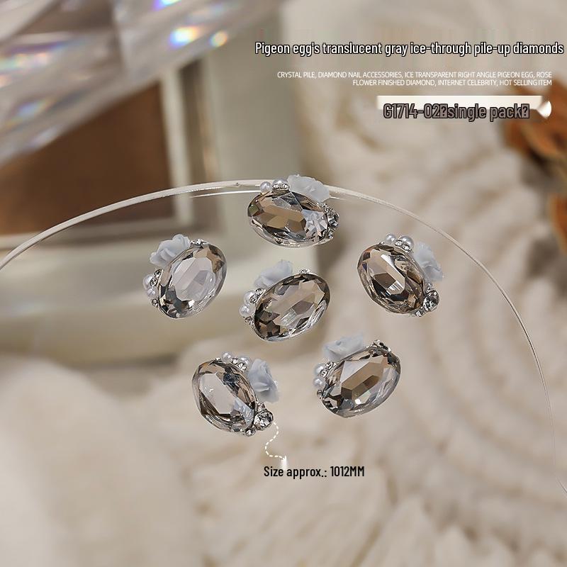 

Прозрачные стразы, штабелируемые украшения для нейл-арта – дизайн «Кристальный лед», «Леденец»