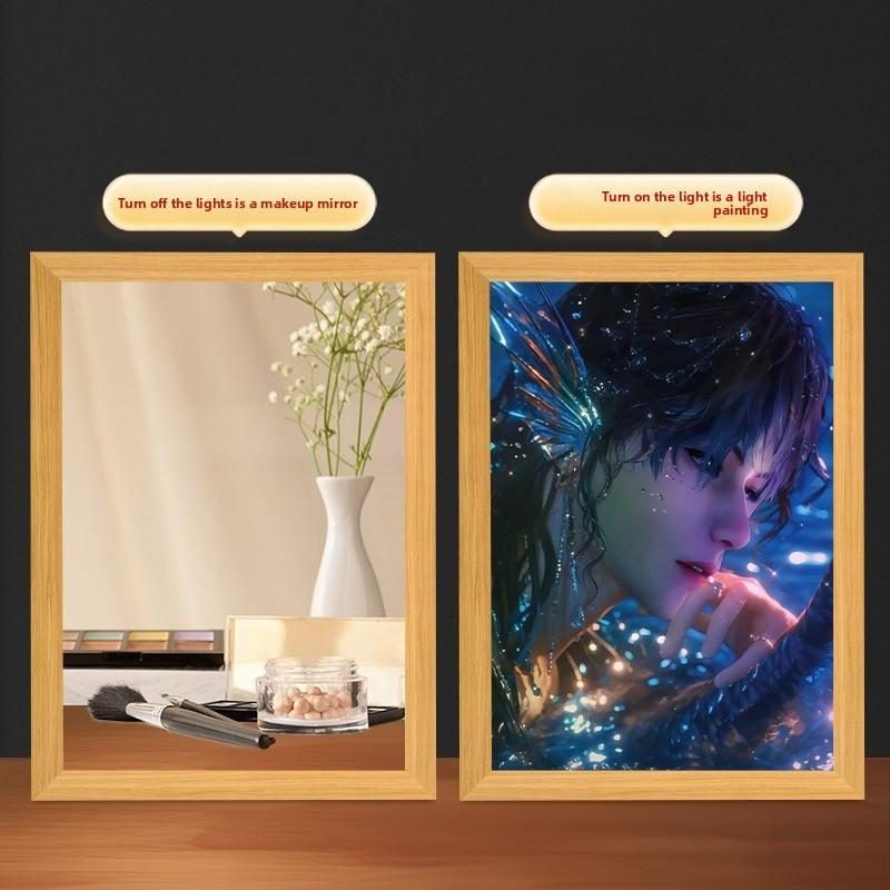 23cm/9.06in Love and Deepspace Anime Light Painting Qi Yu Qin Che Peripherals Collectible Display Birthday Gifts Room Decoration