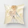 Genshin Impact Anime Kawaii Girl Print Pillowcase Living Room Sofa Bedroom Cushion Cover Cosplay Anime Pillowcase Gift
