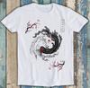 Japanese Yin Yang Axolotl Couple Design Funny Gift Tee T Shirt 2995