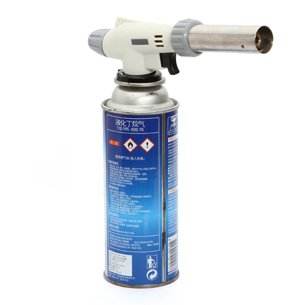 360 degrees  Rotatable Reliable Safe Butane Gas Torch Burner Auto Ignition Camping BBQ Flamethrower Flame Lighter