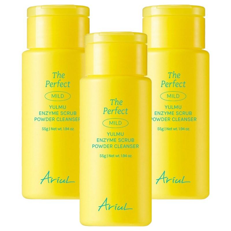Ariul The Perfect Job's Tears Enzyme Scrub Powder Cleanser, 55g, 3 pcs