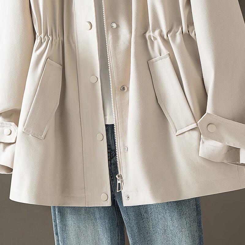 Women's Hooded Loose-Fit Long Sleeve Jacket