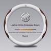 For MG ZS E-HS EV MG3 MG5 MG6 Trophy MG7 EZS 3SW Cyberster Carbon fiber Leather Car Steering Wheel Cover Anti-slip Breathable wue1