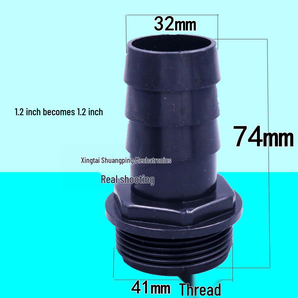 Thickened Plastic Male Thread Hose Connector Water Pump Adapter (4", 3", 1.5")