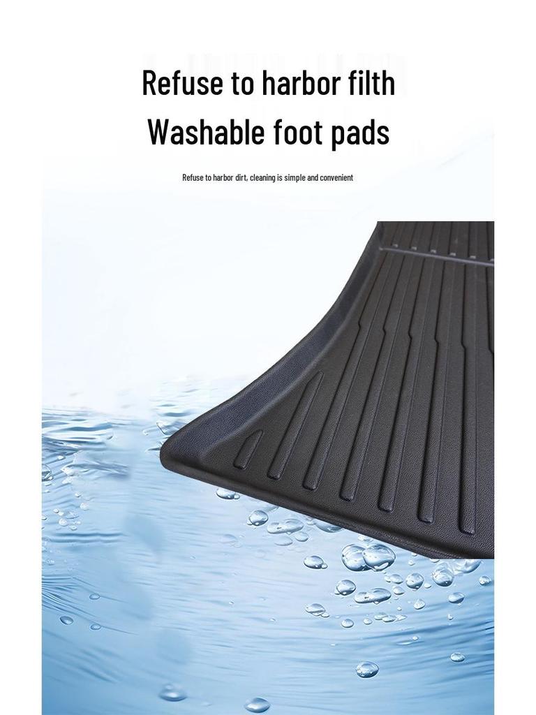 Durable Front and Rear Car Mats for Model Y (2021-2024) - Wear and Dirt Resistant