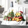 Christmas Winnie Pooh Blanket Soft Throw Blanket For Home Bedroom Bed Sofa Travel Office Solid Christmas Blanket