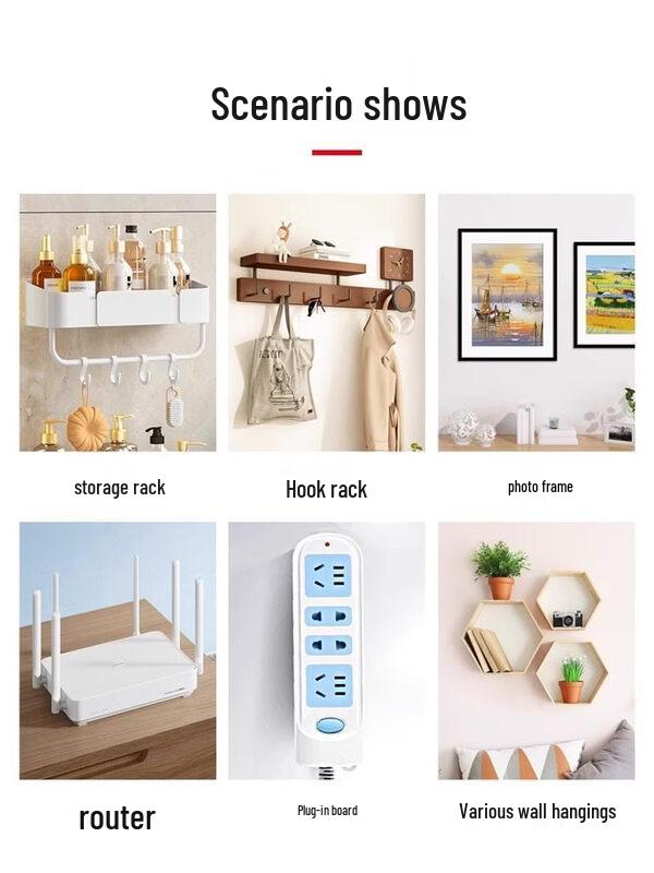 LIEI Heavy Duty Adhesive Wall Hooks