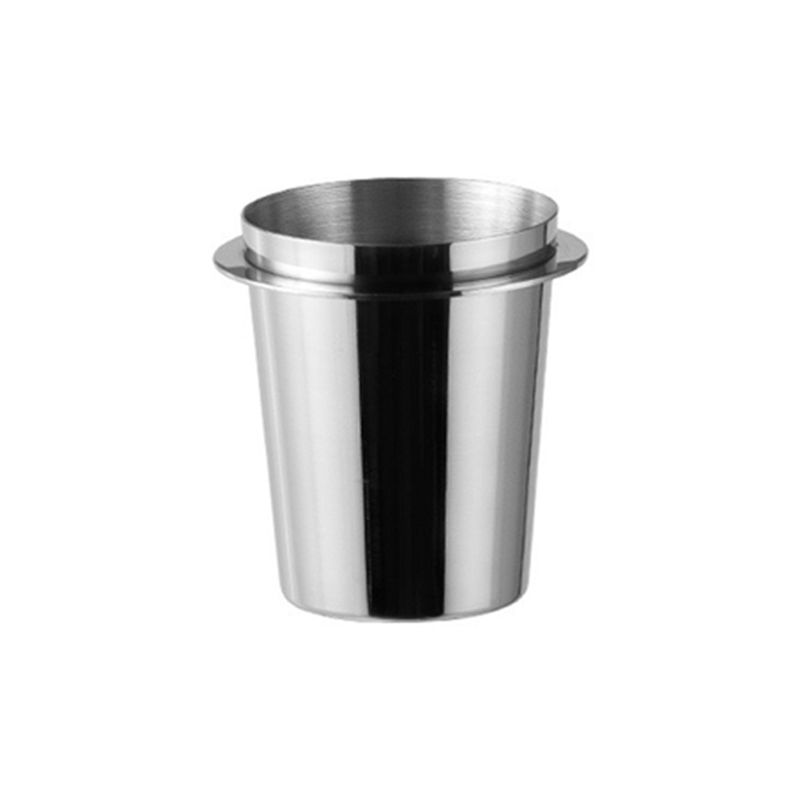 

Promotion!Silver 58Mm Coffee Dosing Cup Stainless Steel Coffee Cup Transport Cup Stainless Steel Universal Powder Collector Easy серебряный