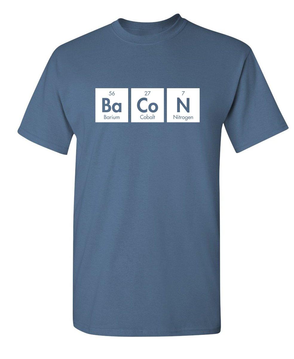 Bacon Elements Adult Humor Graphic Novelty Sarcastic Funny T Shirt S