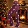 Women's Polka Dot Print Plush Pants Casual Home Pajama Bottoms for Lounging