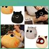 Cute Black Cat Dumpling Pillow Plush Toy Stuffed Animal Doll