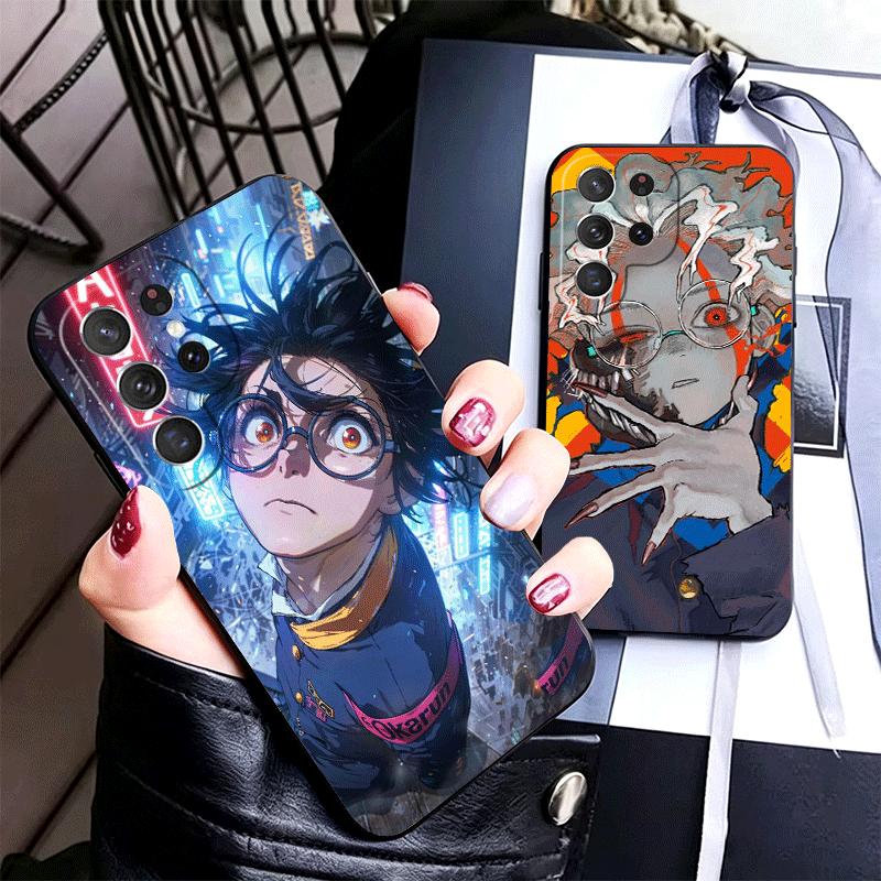 D-Dandadans Okarun Anime Soft Phone Case for Samsung Galaxy S26 S25 Edge S24 Ultra S23 Plus S22 S21 FE S20 Black Cover Back Shel