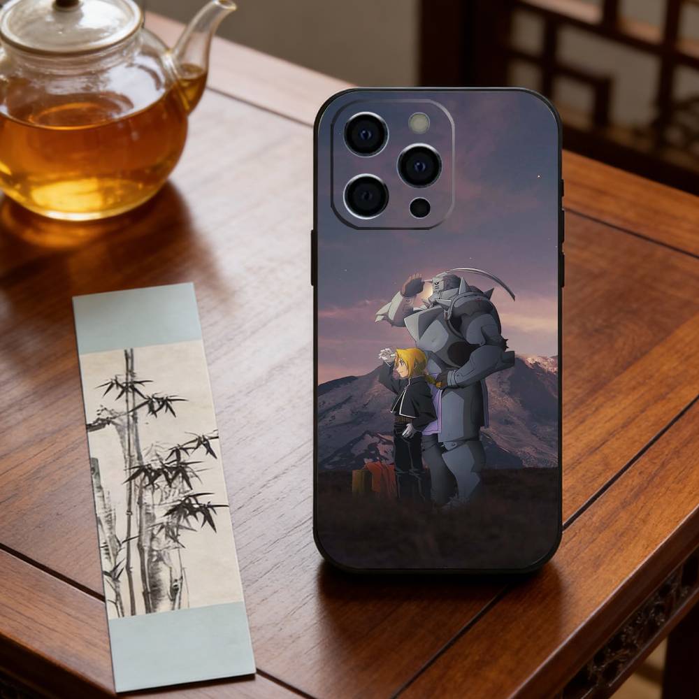 Anime F-Fullmetal Alchemist E-Elric Brothers Phone Case Silicone Soft For IPhone 17 16 15 14 13 12 11 X XR Plus Pro Max Plus