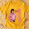 Kids Tee Cotton T Shirts Michael Jackson "Bad" Cartoon Print Short-Sleeve Top – Stylish Casual Crew-Neck T-Shirt for Boys Girls
