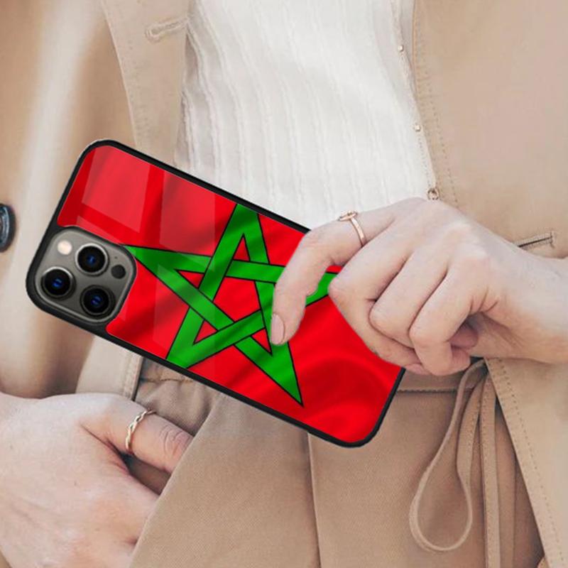 Morocco Map Flag Bumper Magnetic Phone Case For APPLE iPhone 17 Air 16 14 13 12 Pro Max 15 Plus Wireless Charge MagSafe Cover