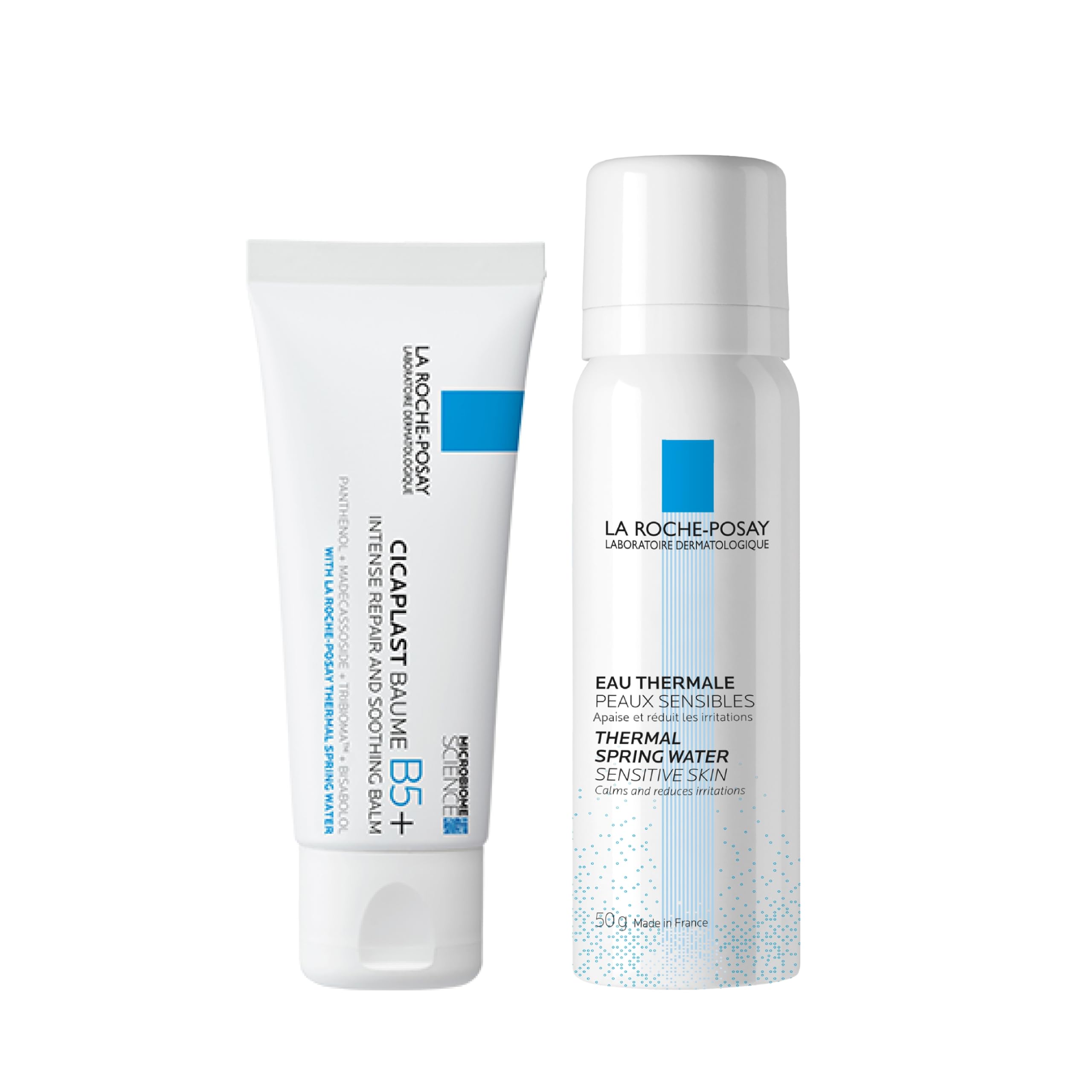 La Cicaplast Repair Cream Kit CICA Moisturizing Face Cream Roche-Posay B5+ белый
