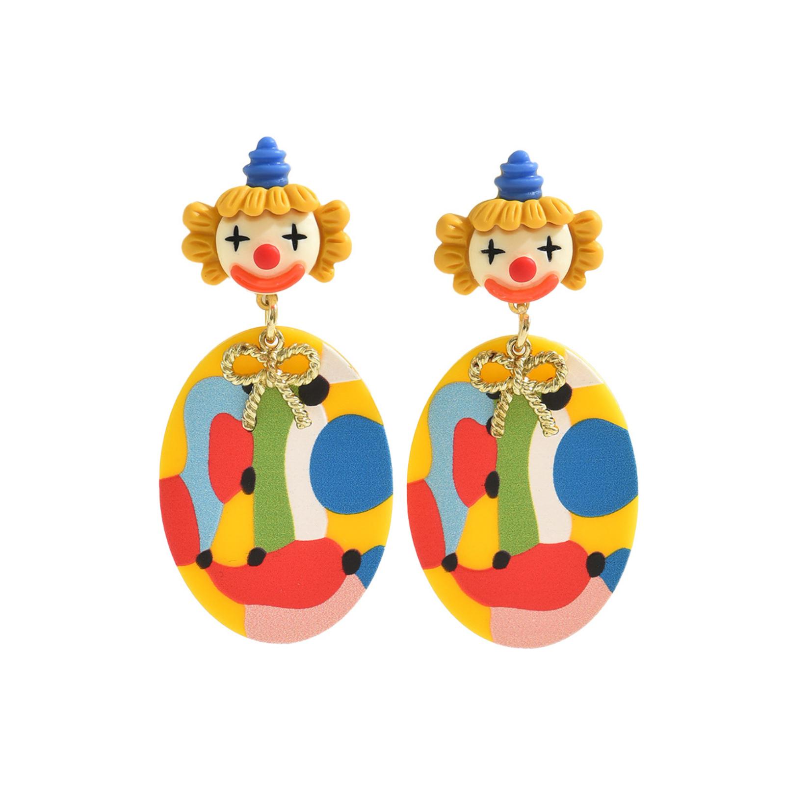 Минималистичные женские серьги с цветочным узором - Стильные преувеличенные серьги-пусеты из блестящего металла, Многоцветные - Уникальные серьги-пусеты из сплава One Size