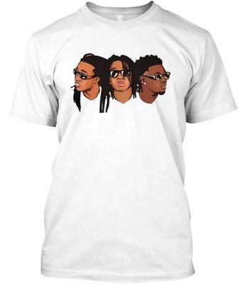 T-shirt Migos Made in USA Taglia dalla S alla 5XL