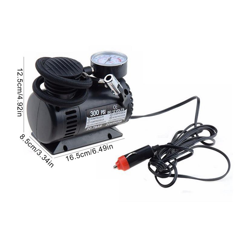 Mini Compressor Air Pump Electric Inflator 12V 300psi For Car Tires Motorcycle Accessories Universal Pressure RepairKit