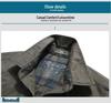 Men's Cotton Summer Short-Sleeve Solid Color Casual Workwear Shirt, Plus Size