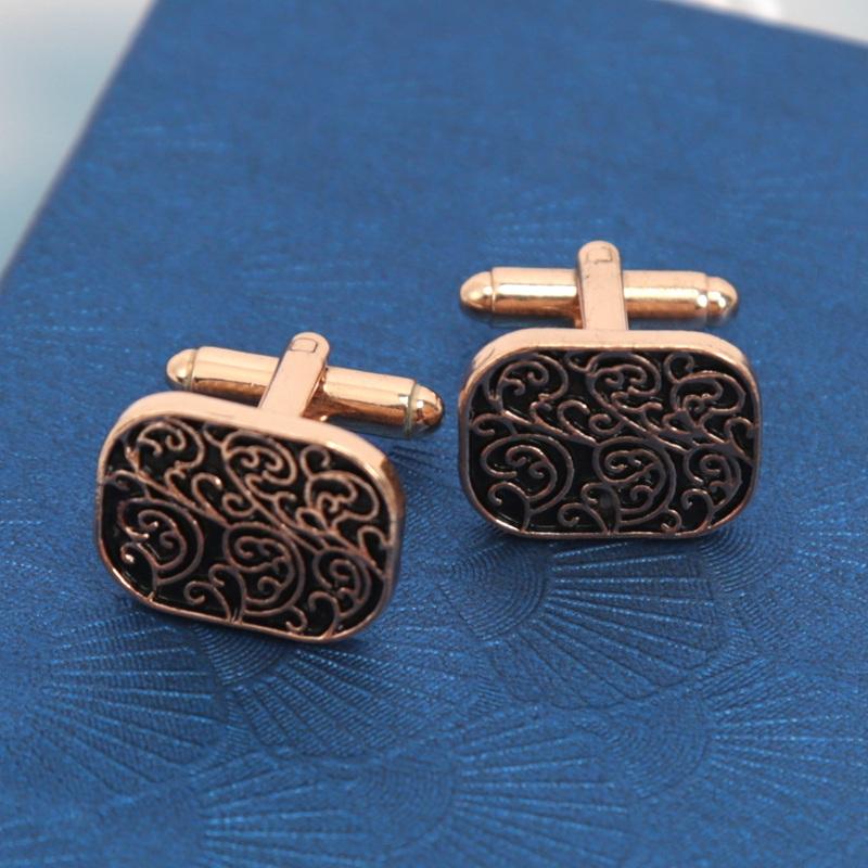 Novelty Luxury White Crystal Cufflinks for Mens Women High Quality Design Cuffbutton Shirt Jewelry Tie Accessories