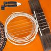 Set di Riparazione per Chitarra Classica Con Ponte in Palissandro Sellette in Plastica Capotasto e 6 Corde in Nylon Numerato Parte di Chitarra