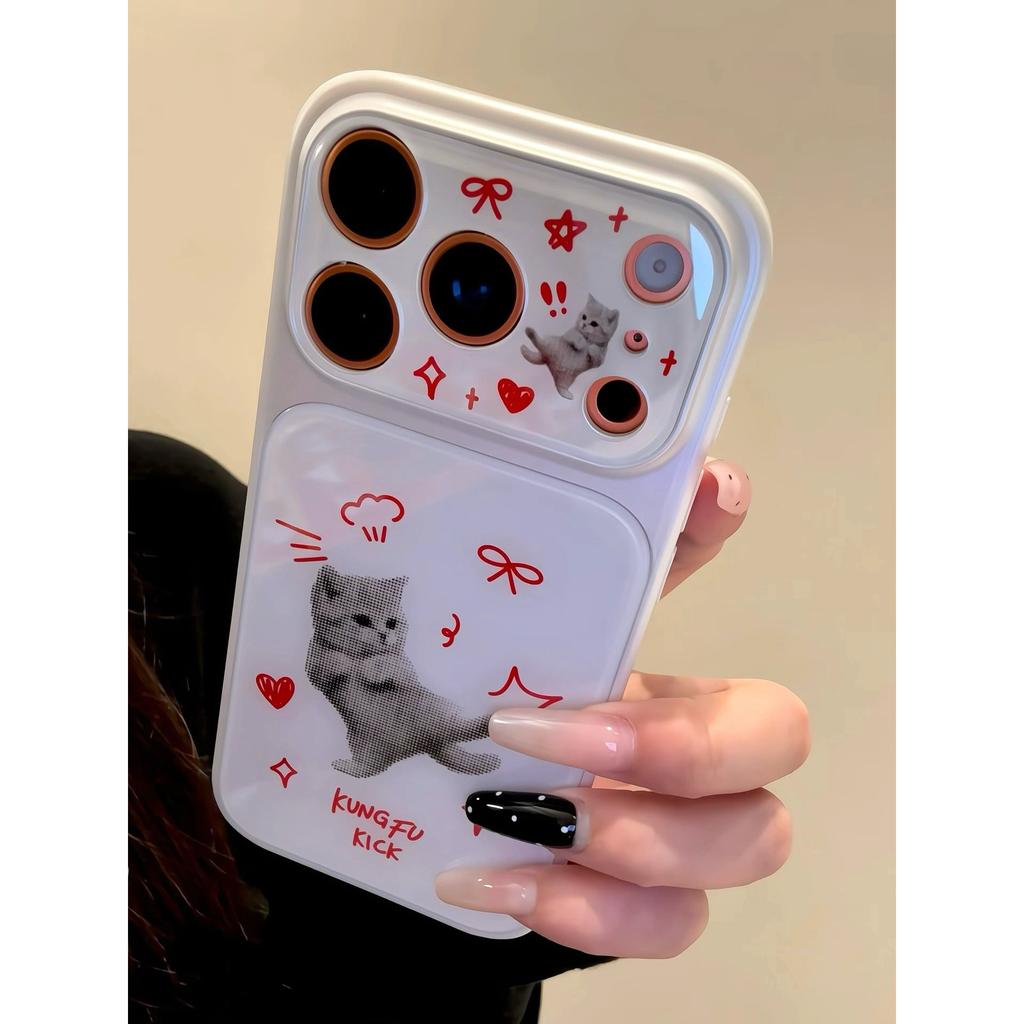 Cute Kung Fu Kitten Suitable for Apple 11Promax Mobile Phone Case iPhone11 Blu-ray Acrylic 11 Women's 11 Sets