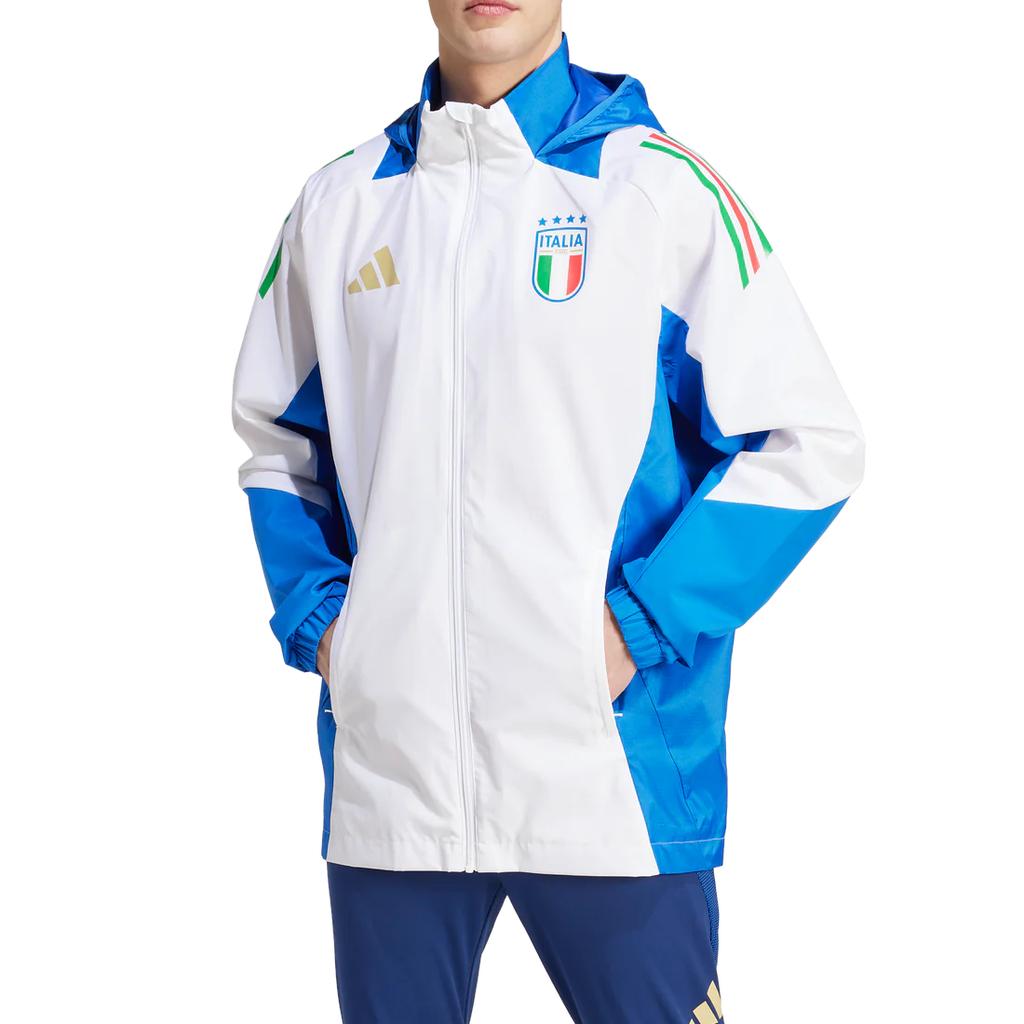 Adidas Italy Jacket Men's White/Blue IQ2159