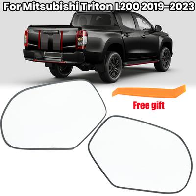 Rearview Mirror Glass Lens For Mitsubishi Triton L200 - Without Blind Spot Side Mirror Glass Lens Car Accessories