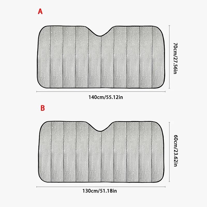 1 Piece of Car Sunshade With Heat Insulation and Sun Protection. Car Front Windshield With Suction Cup Sunshade Amagi