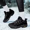 TUINANLE Women Cotton Shoes Winter Casual Plush Warm Snow Boots Female Outdoor Non-Slip Lace Up Walking Sneakers Men
