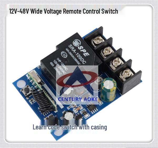 Remote Control Switch 12V-24V: Dual Inputs/Outputs, Live Output Remote