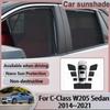Car Mesh Sunshade For Mercedes-Benz C-Class W205 Sedan 2014~2021 2018 Sun Visor Window Shade Privacy Curtains Auto Accessories